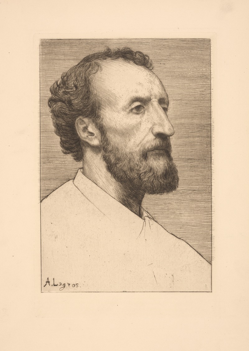 Alphonse Legros - Portrait of De M. J. Delou