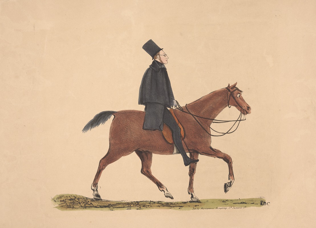 Anonymous - Equestrian portrait of a gentleman