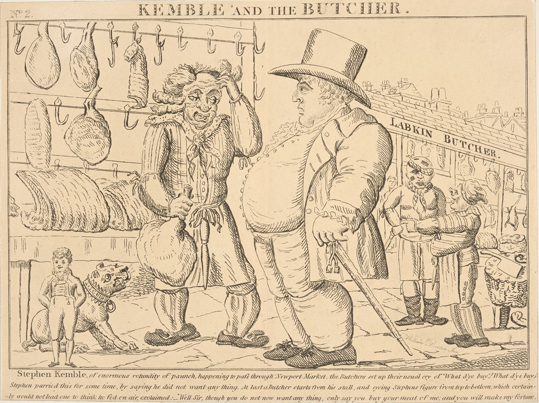 Anonymous - Kemble and the butcher.