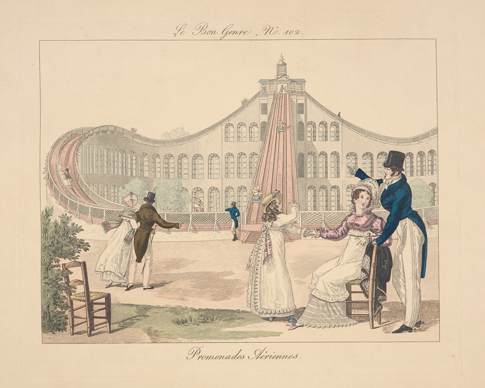 Anonymous - Le bon genre, no. 102. Promenades aeriennes. (The right sort, no. 102. Aerial rides)