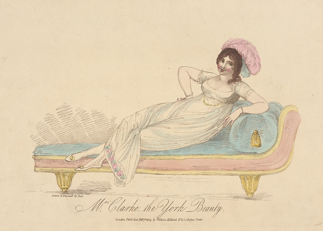 Anonymous - Mrs. Clarke, the York Beauty.