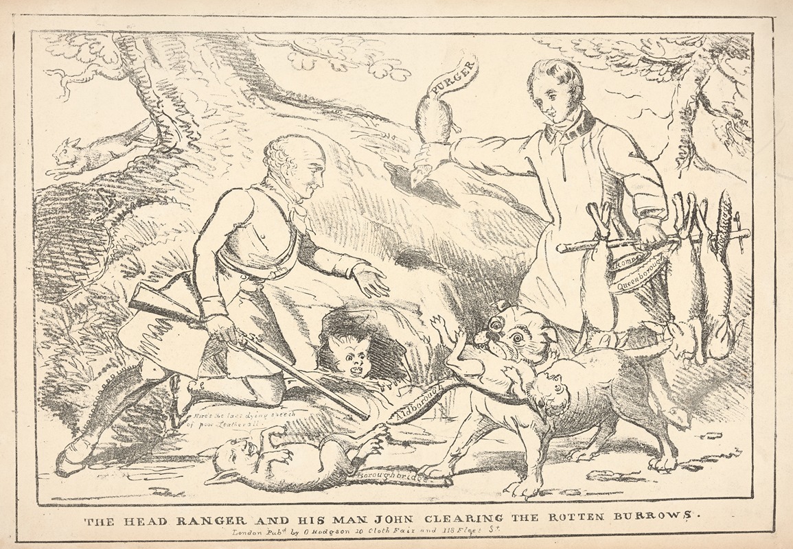 Anonymous - The Head Ranger and his man John clearing the rotten burrows.