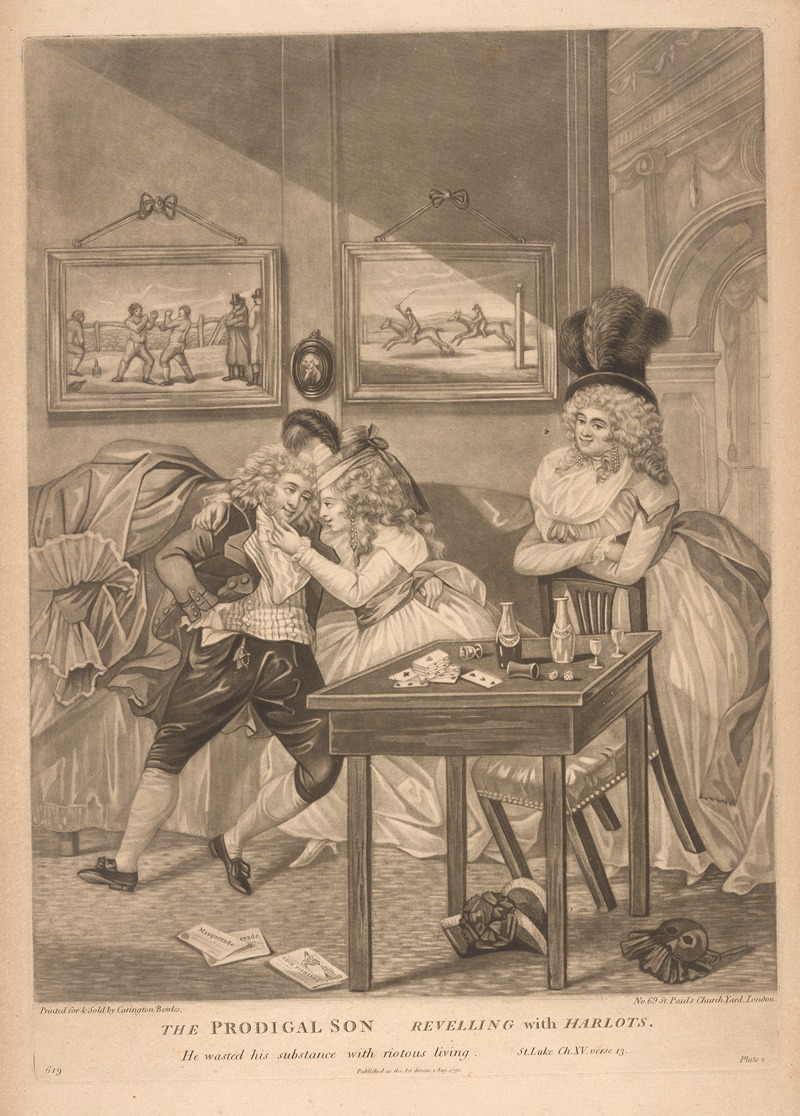 Anonymous - The Prodigal Son revelling with harlots.