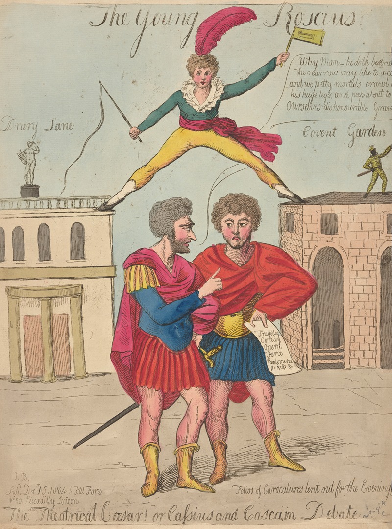 Anonymous - The theatrical Caesar! or Cassius and Casca, in debate.