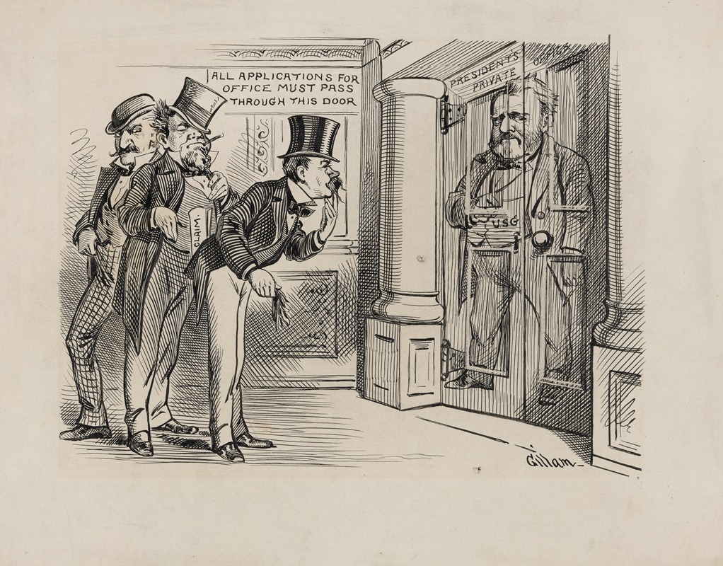 Bernard Gillam - Caricature of President Grant controlling patronage