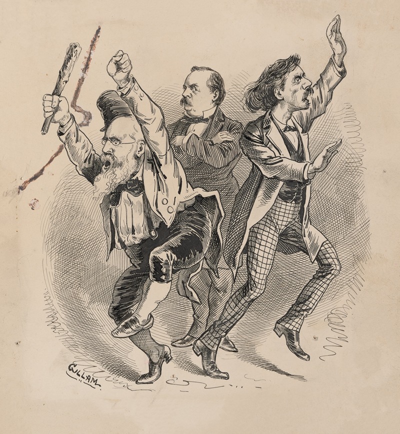 Bernard Gillam - The frame of mind of the Irish and the Southern contingent when Cleveland was the leading Democratic candidate for presidency, 1883.