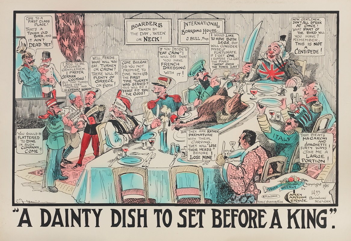 Carey Cartoon Service - A Dainty dish to Set Before a King