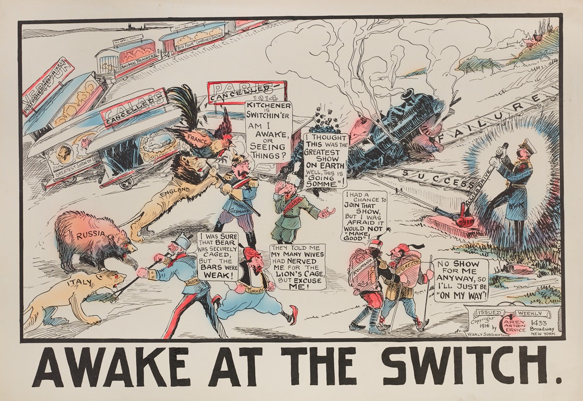 Carey Cartoon Service - Awake at the Switch