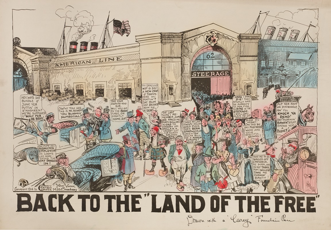 Carey Cartoon Service - Back to the ‘Land of the Free