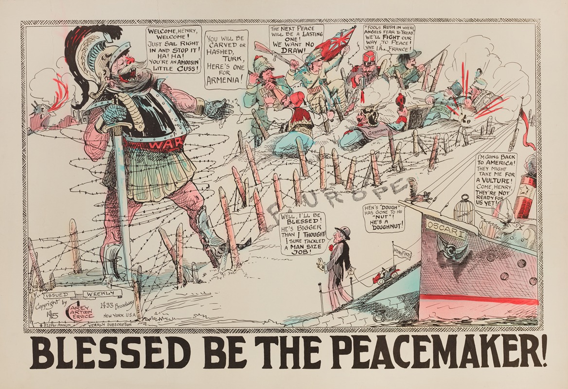 Carey Cartoon Service - Blessed Be the Peacemaker!