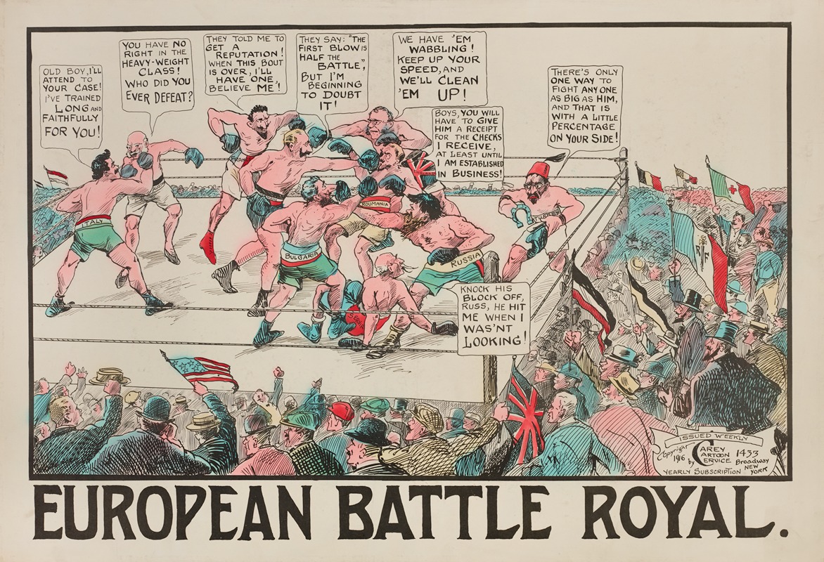 Carey Cartoon Service - European Battle Royal