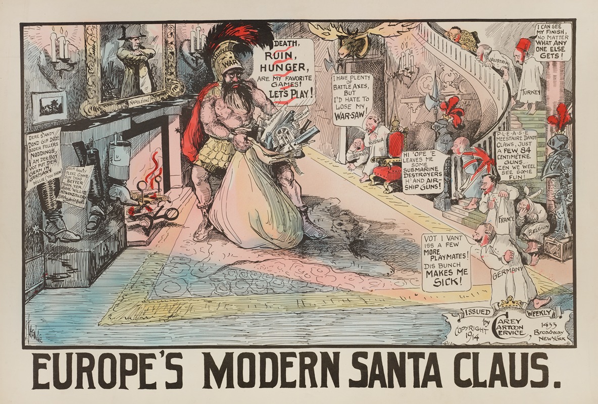 Carey Cartoon Service - Europe’s Modern Santa Claus