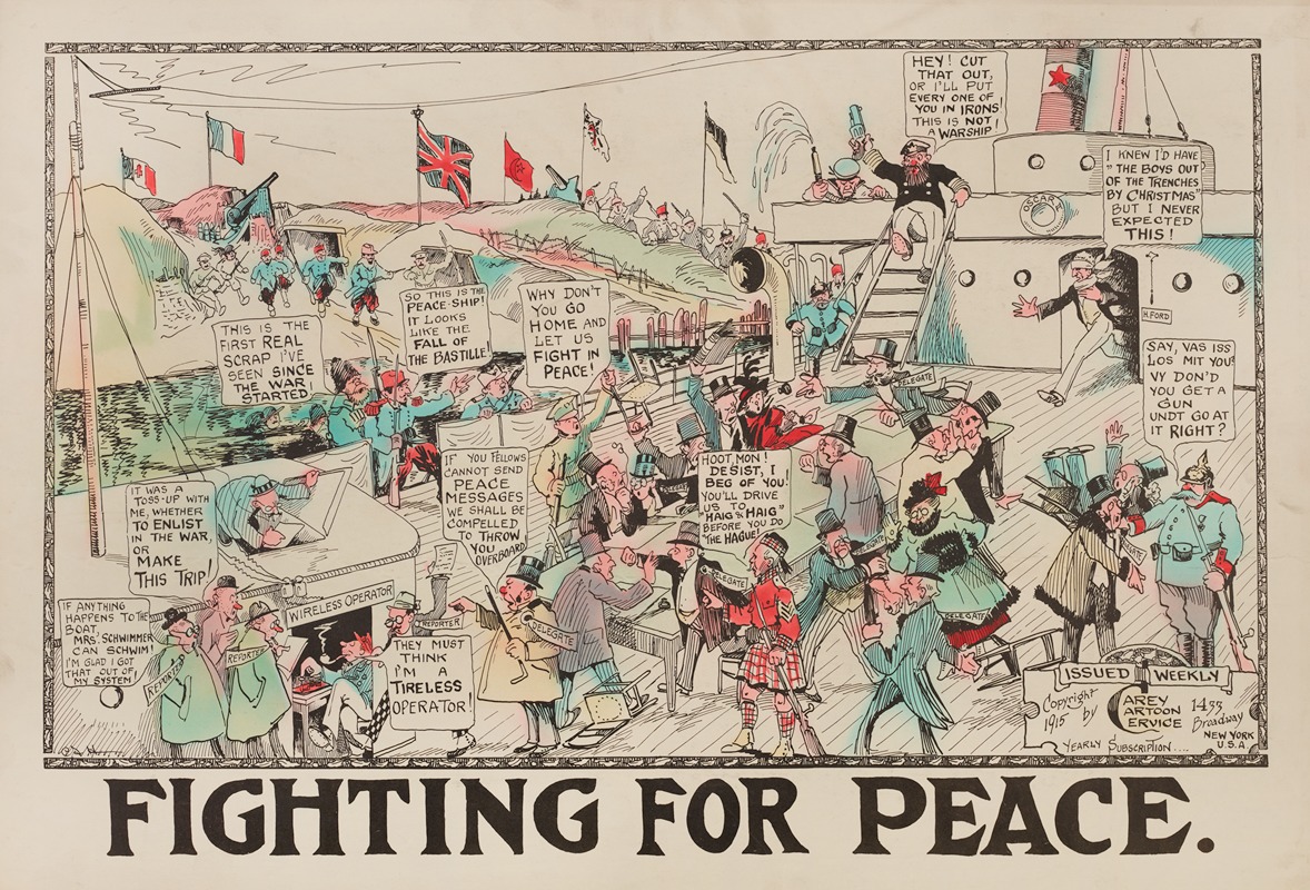 Carey Cartoon Service - Fighting for Peace