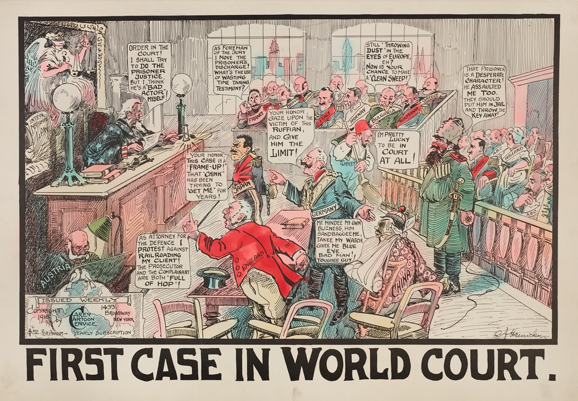 Carey Cartoon Service - First Case In World Court