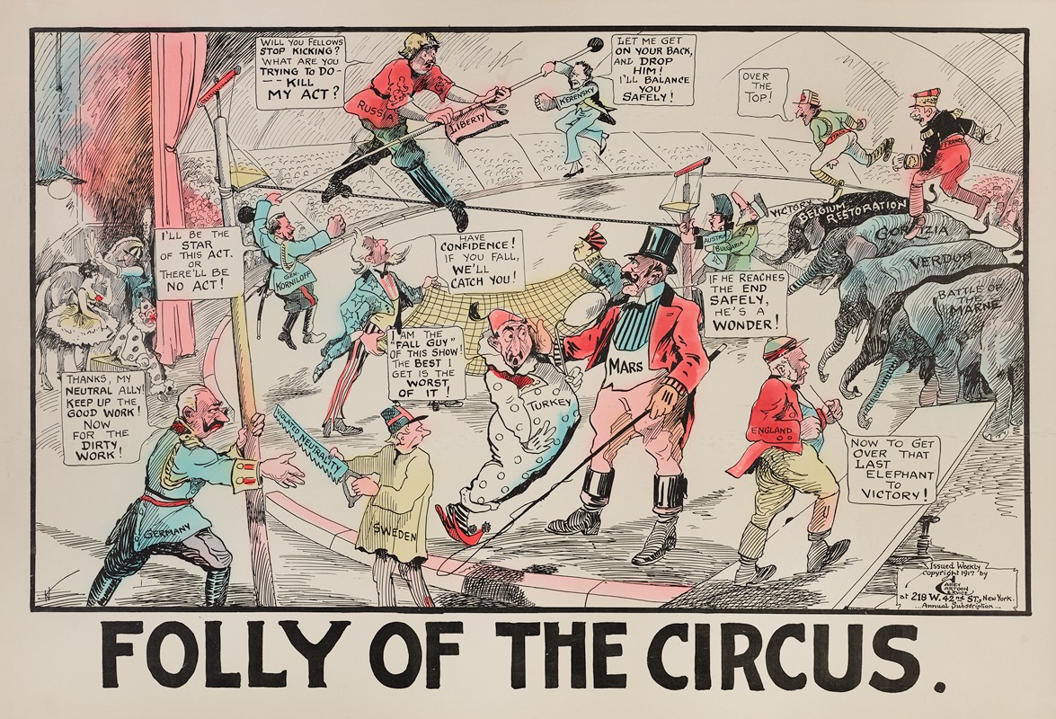 Carey Cartoon Service - Folly of the Circus