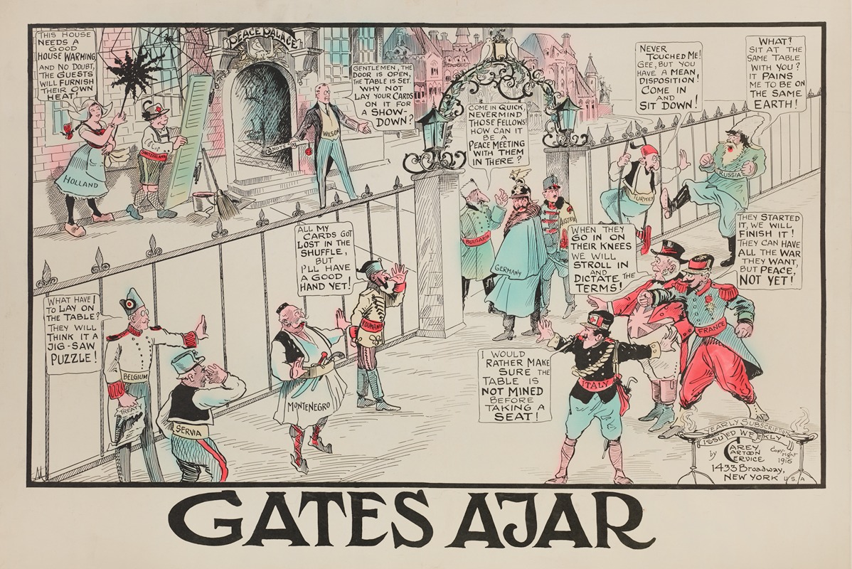 Carey Cartoon Service - Gates Ajar