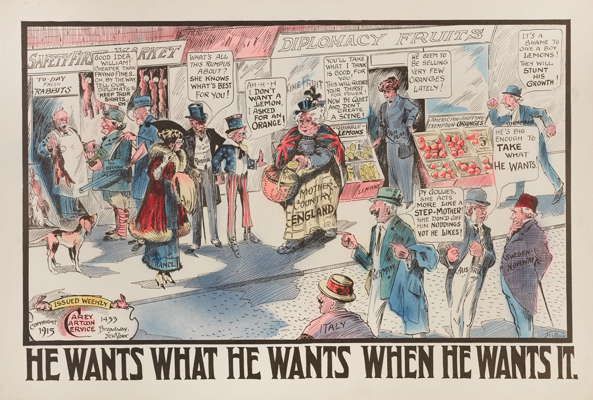 Carey Cartoon Service - He Wants What He Wants When He Wants It