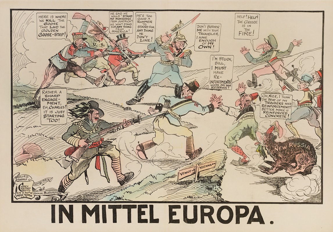 Carey Cartoon Service - In Mittel Europa