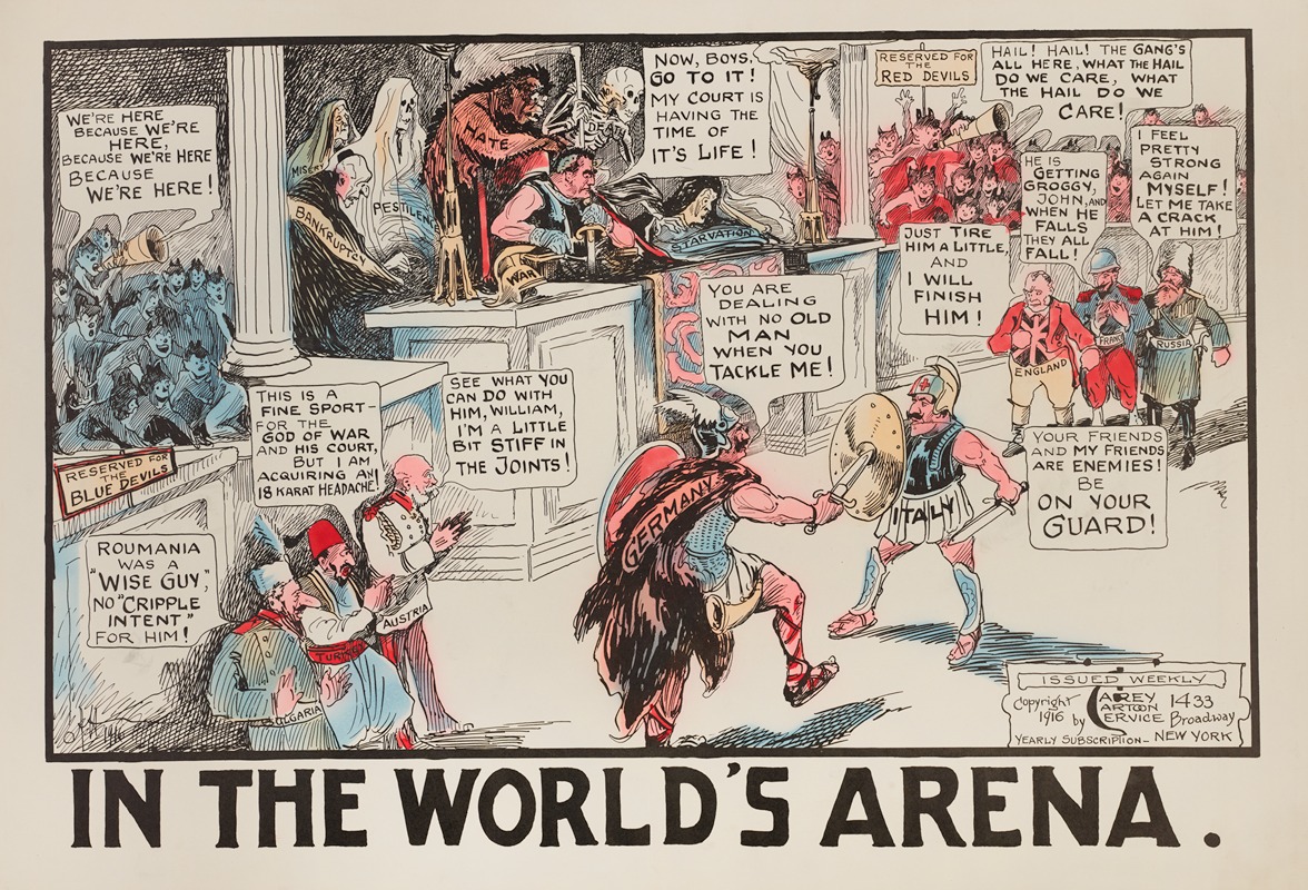 Carey Cartoon Service - In the World’s Arena