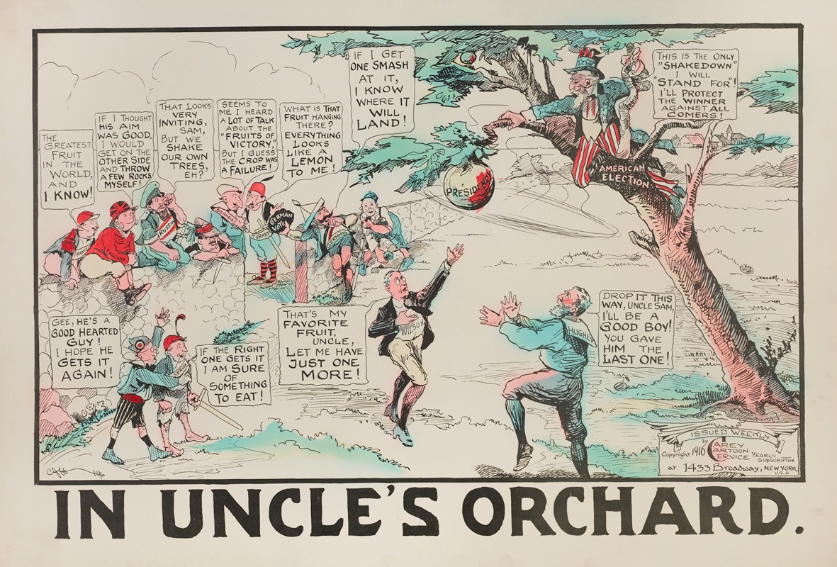 Carey Cartoon Service - In Uncle’s Orchard