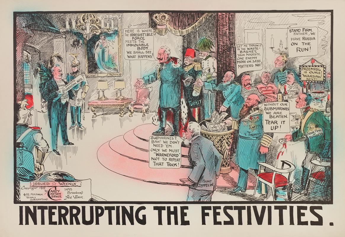 Carey Cartoon Service - Interrupting the Festivities