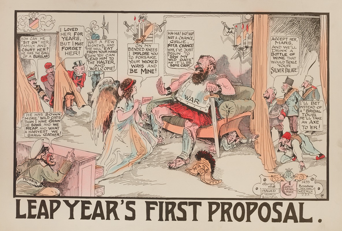 Carey Cartoon Service - Leap Year’s First Proposal