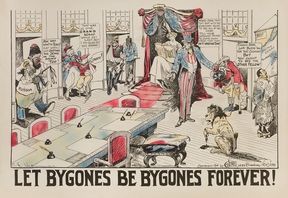 Carey Cartoon Service - Let Bygones Be Bygones Forever!