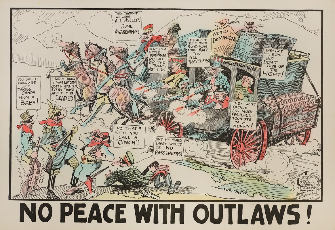 Carey Cartoon Service - No Peace with Outlaws!