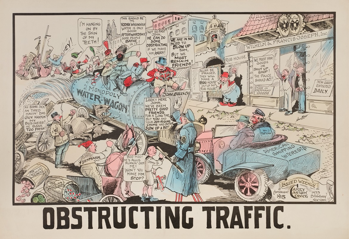 Carey Cartoon Service - Obstructing Traffic