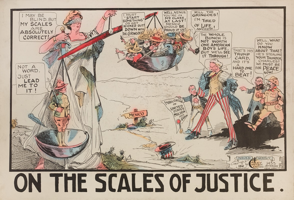 Carey Cartoon Service - On the Scales of Justice