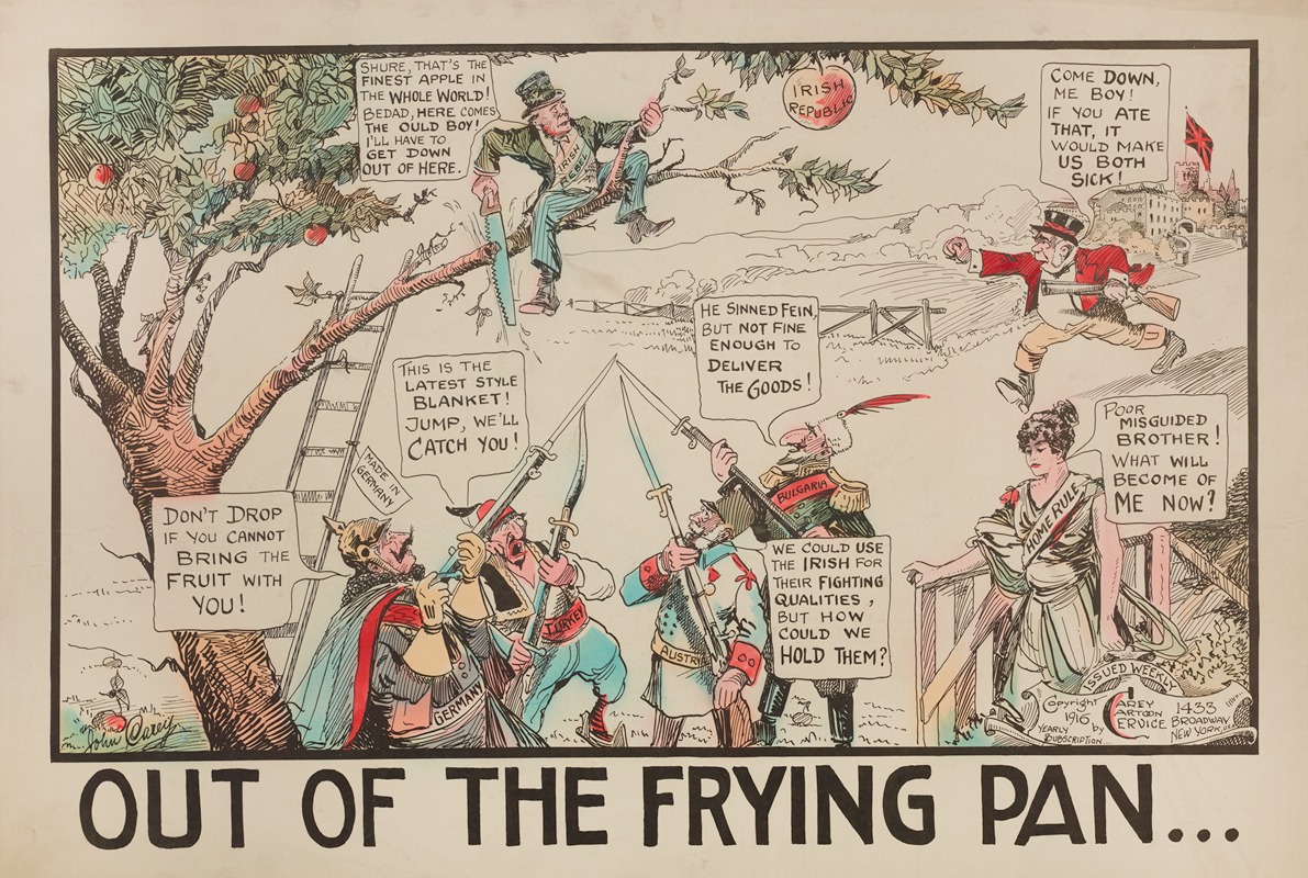 Carey Cartoon Service - Out of the Frying Pan