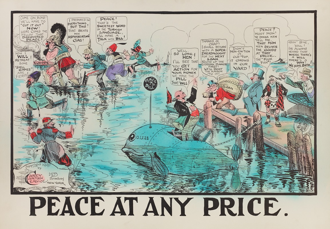 Carey Cartoon Service - Peace at Any Price