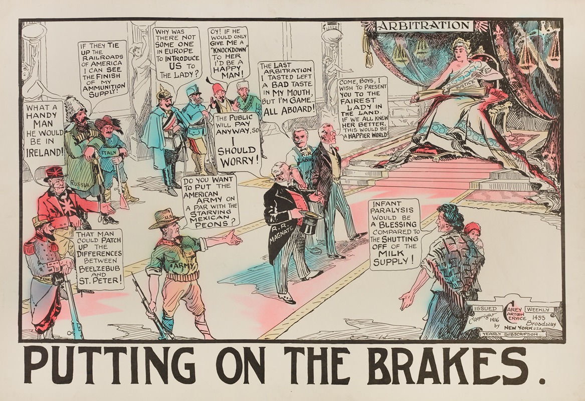 Carey Cartoon Service - Putting on the Brakes