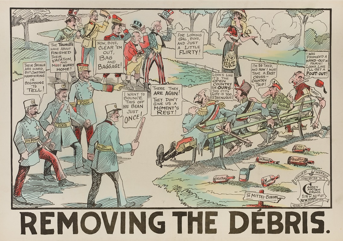 Carey Cartoon Service - Removing the Debris