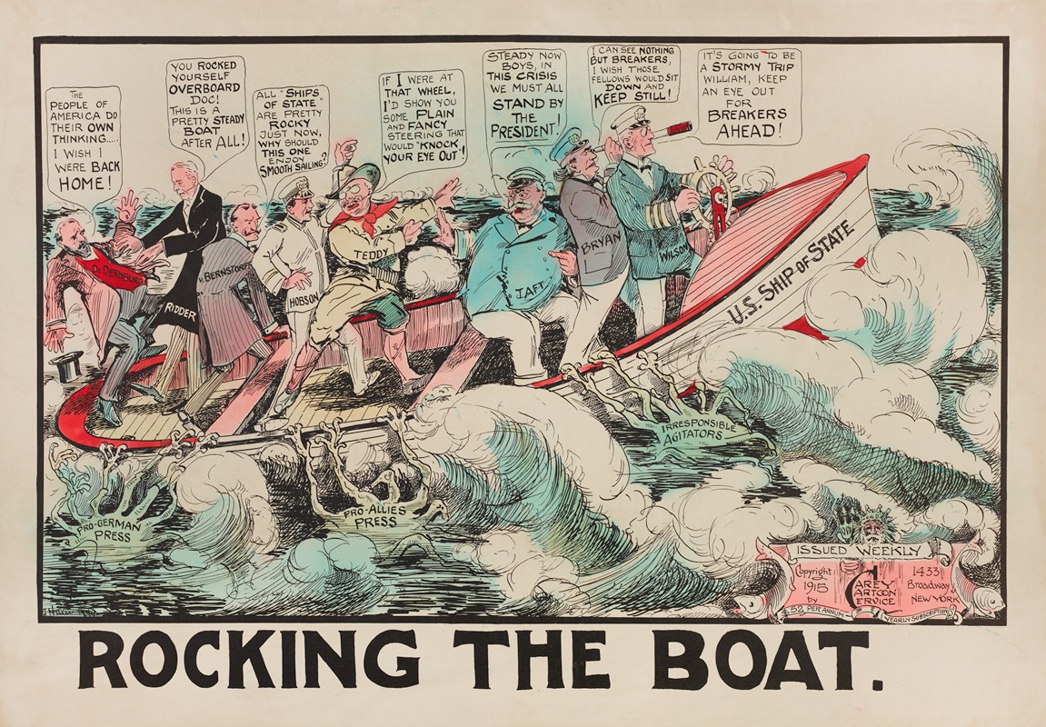 Carey Cartoon Service - Rocking the Boat