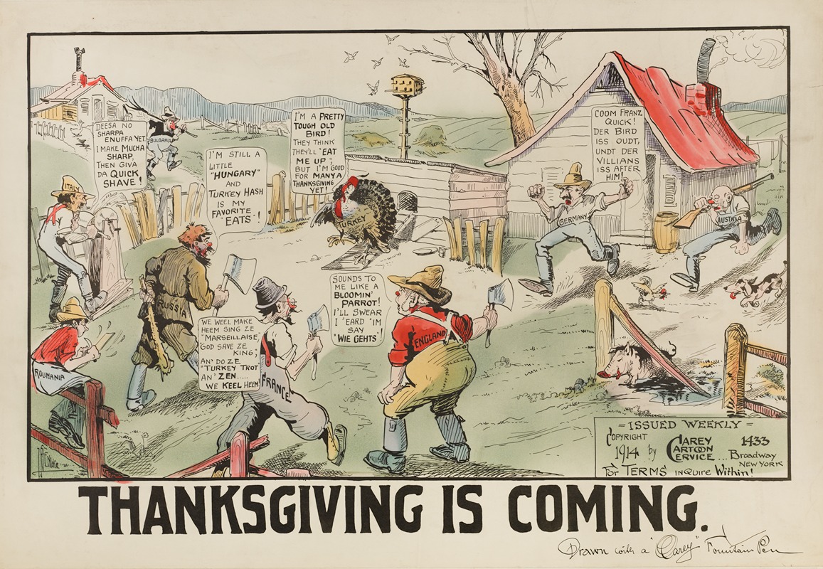 Carey Cartoon Service - Thanksgiving is Coming