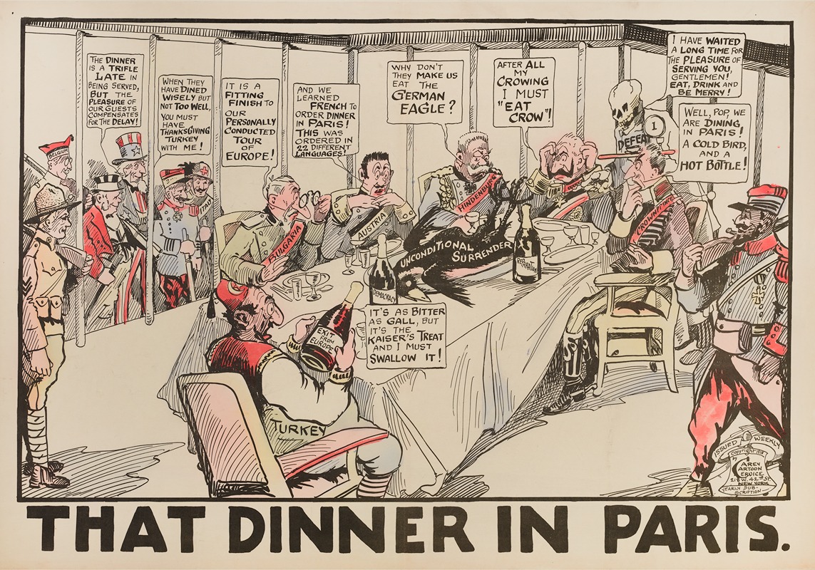 Carey Cartoon Service - That Dinner in Paris