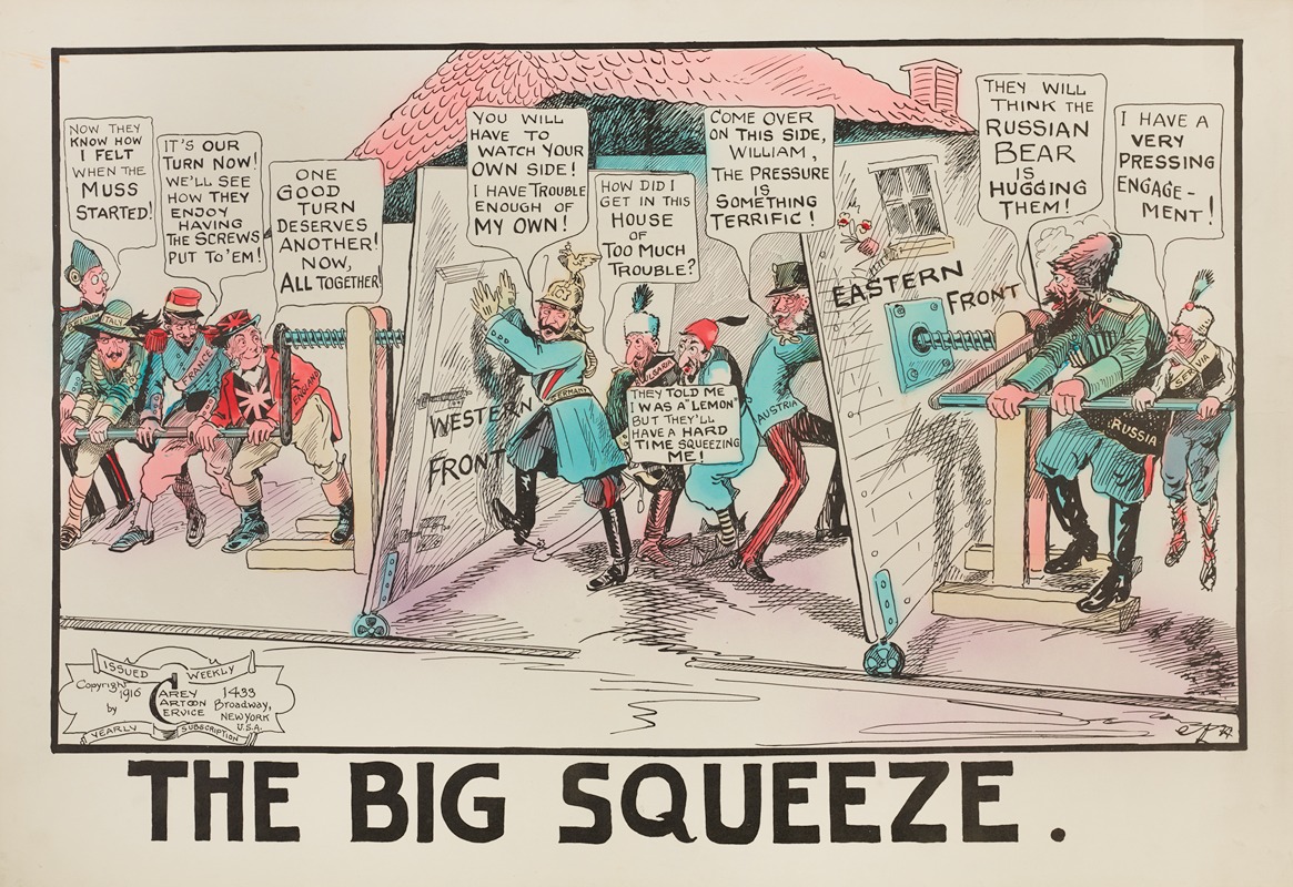 Carey Cartoon Service - The Big squeeze