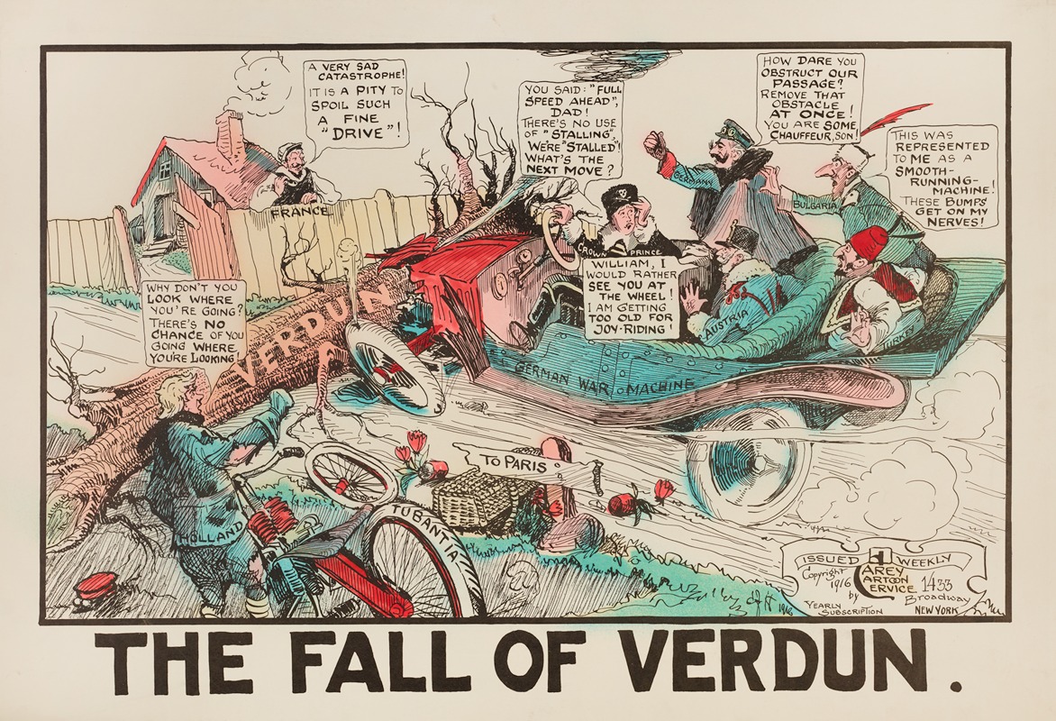 Carey Cartoon Service - The Fall of Verdun