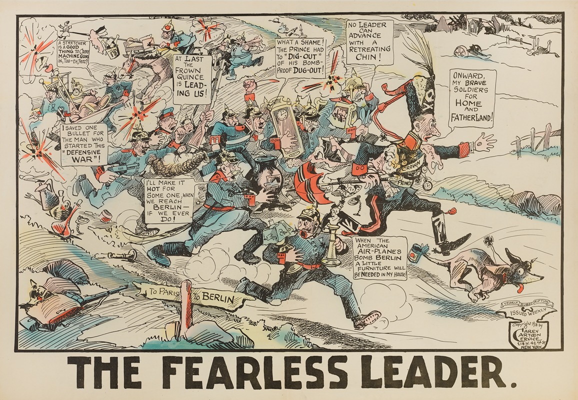 Carey Cartoon Service - The Fearless Leader