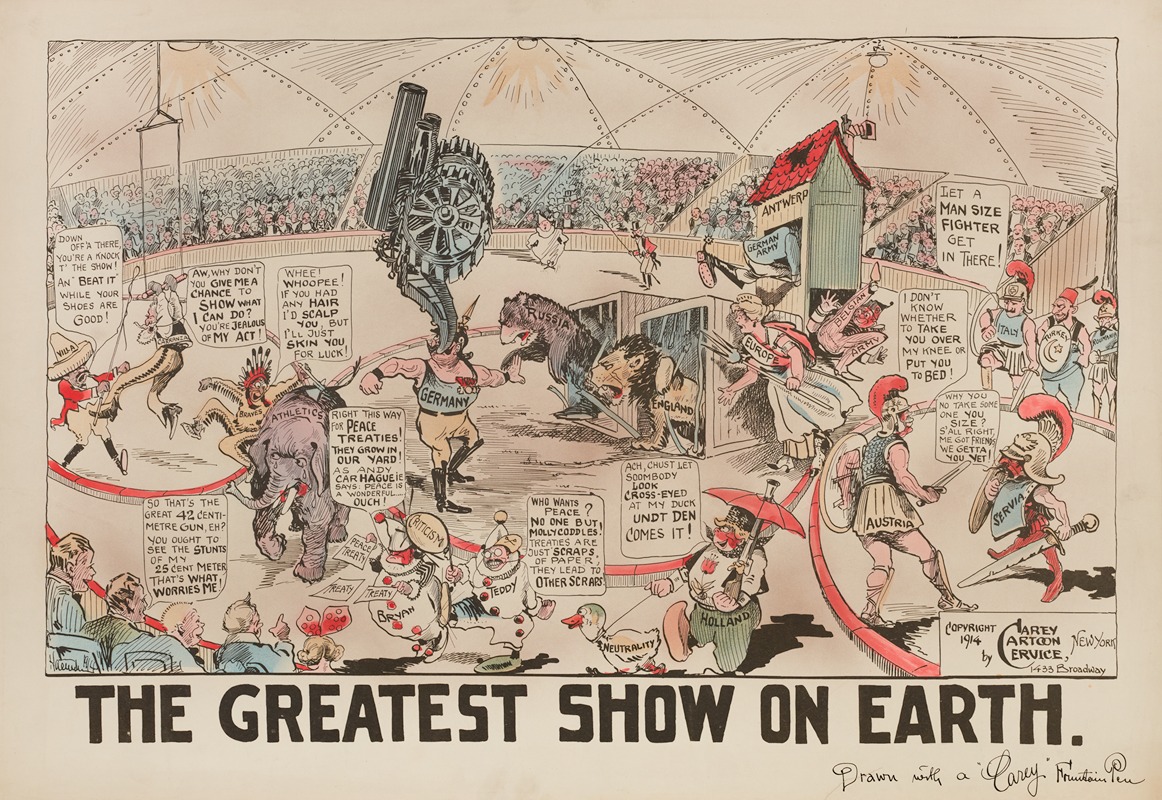 Carey Cartoon Service - The Greatest Show on Earth