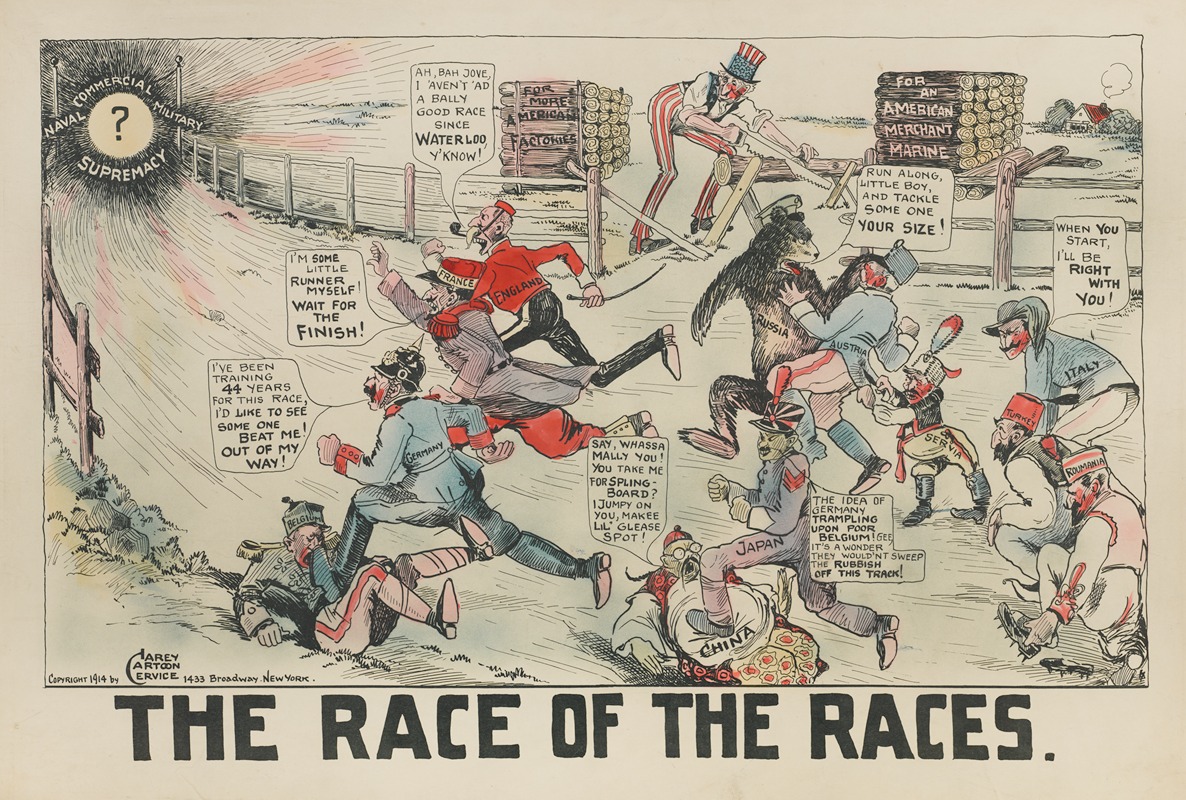 Carey Cartoon Service - The Race of the Races