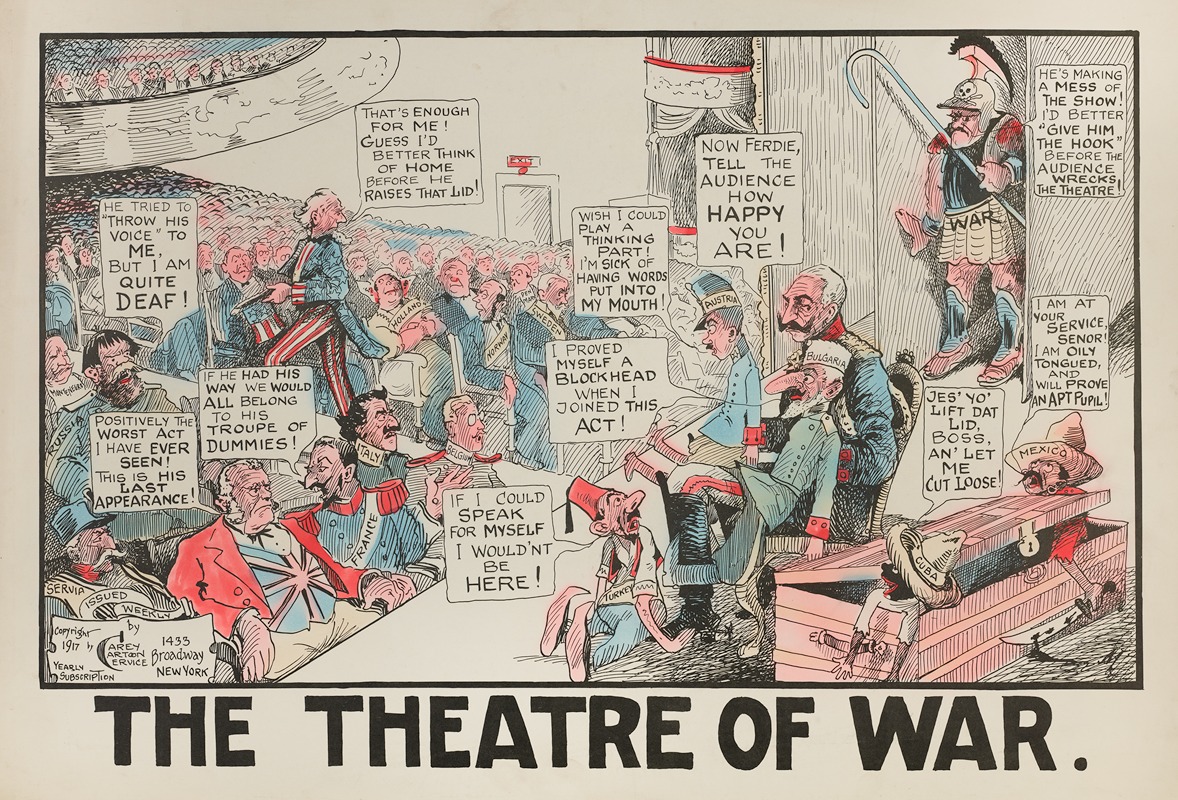 Carey Cartoon Service - The Theatre of War