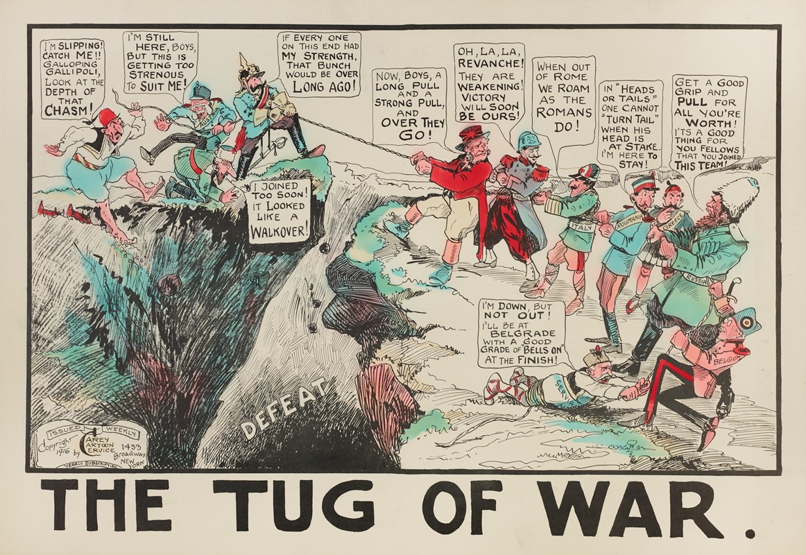 Carey Cartoon Service - The Tug of War