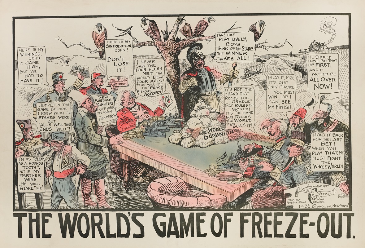 Carey Cartoon Service - The World’s Game of Freeze-Out