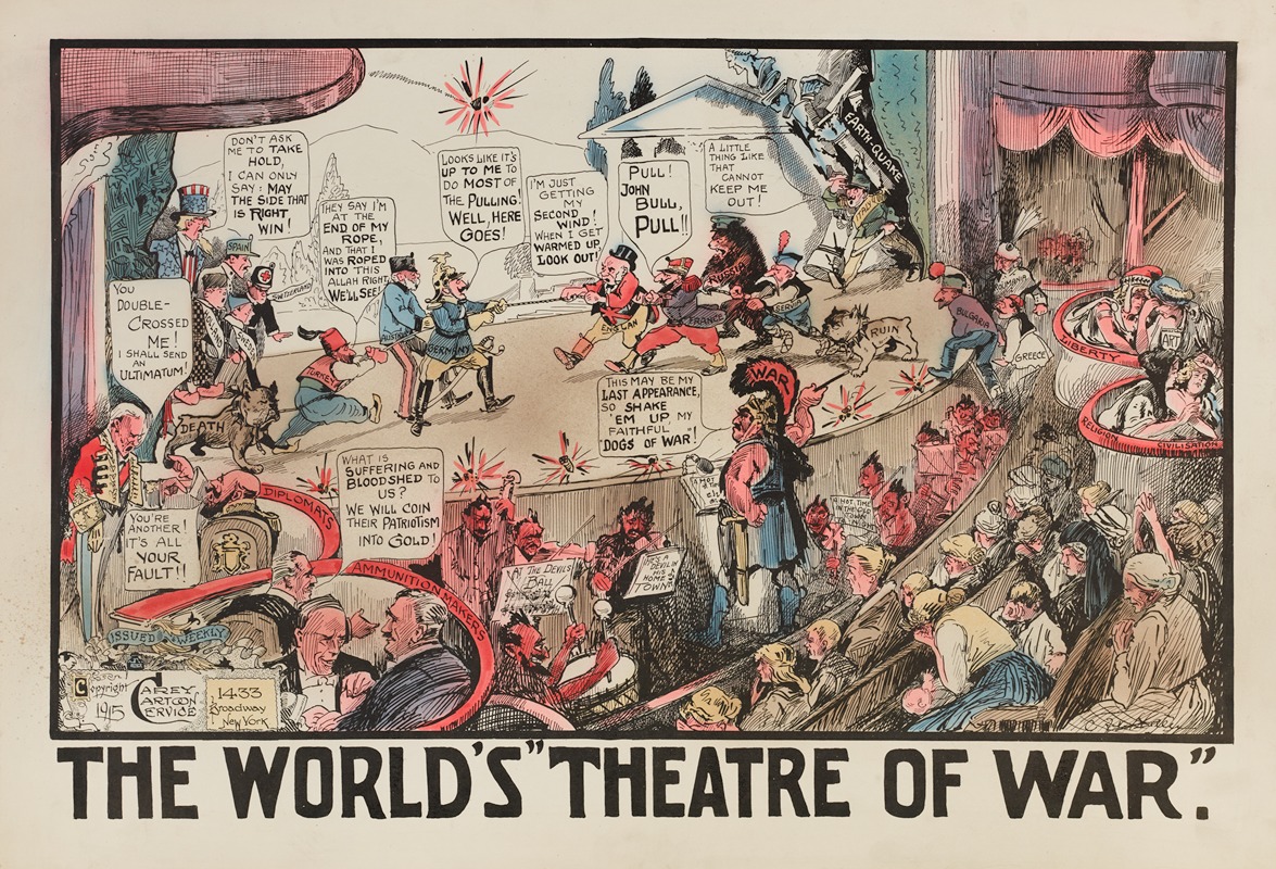 Carey Cartoon Service - The World’s ‘Theatre of War’