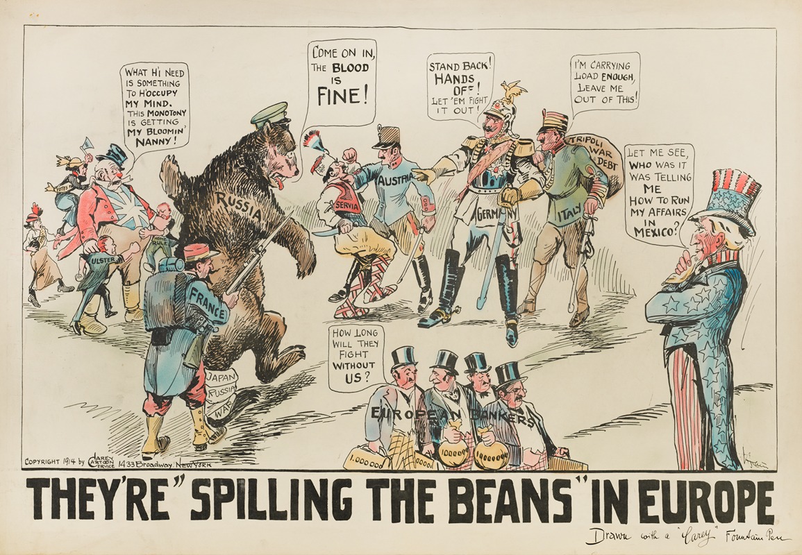 Carey Cartoon Service - They’re ‘Spilling the Beans in Europe