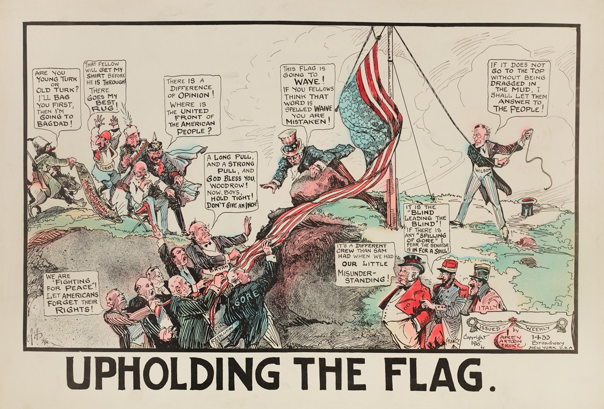 Carey Cartoon Service - Upholding the Flag