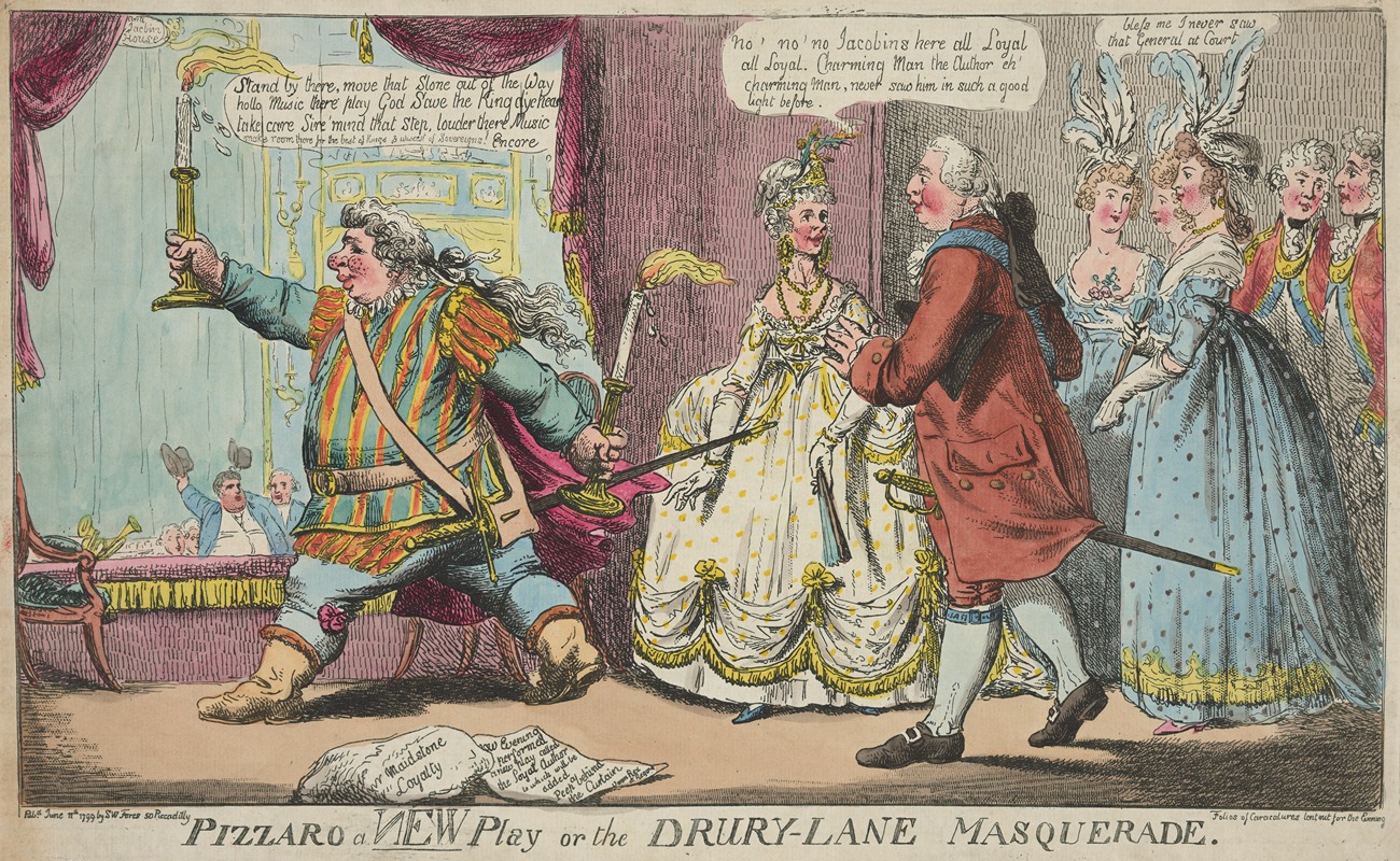 Charles Ansell - Pizzaro a new play or the Drury-Lane masquerade.