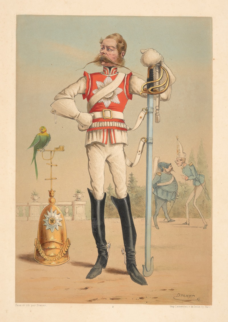 Draner - Military types, Prussia, 1862 Bodyguard